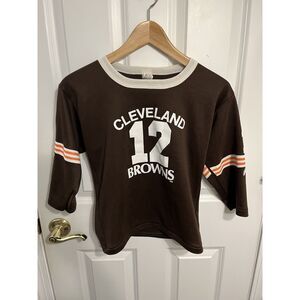 Vintage Hutch Cleveland Browns Youth Jersey #12 Size Medium